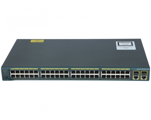 Коммутатор Cisco Catalyst WS-C2960+48PST-S, 48 PoE